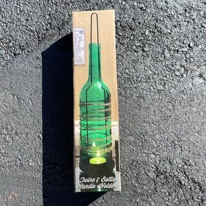 Twine & Bottle candle holder